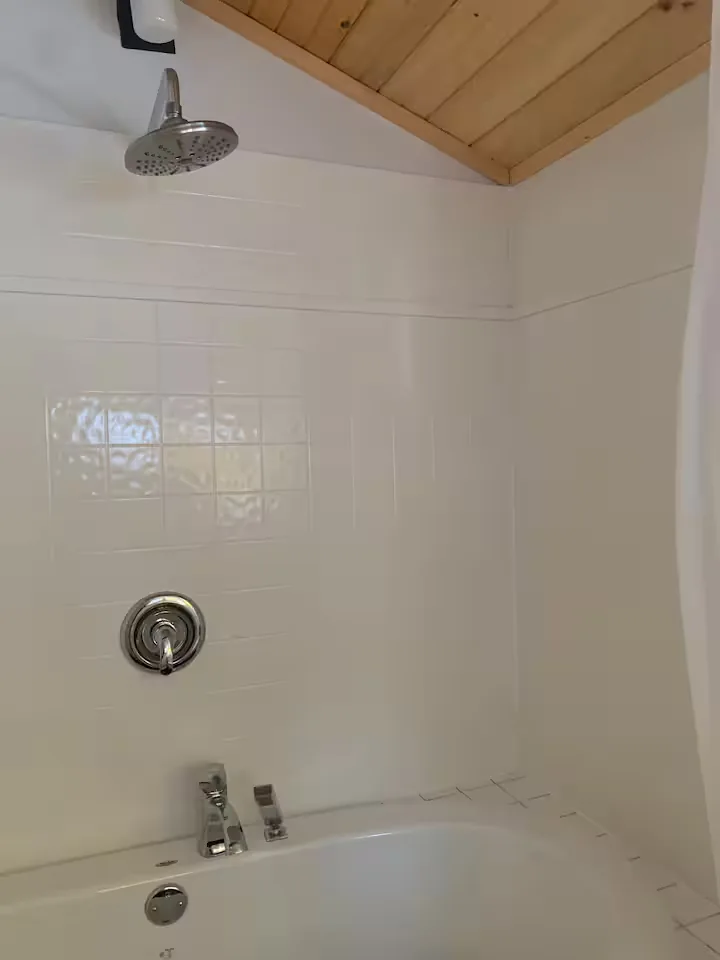 Cottage bathtub and shower